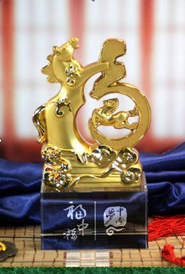 【高端2014鋅合金水晶馬年福中福工藝辦公禮品擺件,款式多,可定】價格,廠家,圖片,工藝禮品,福州市鼓樓區芮木哲貿易-